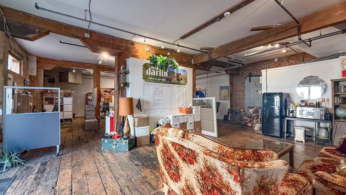 Commercial space available in the Old Cannery Building, an iconic three-storey brick building in Downtown Kelowna