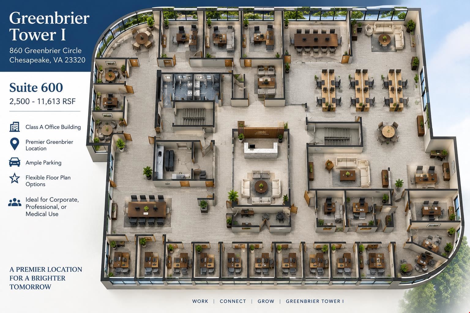 2885 SF Suite 406 Professional Office Space