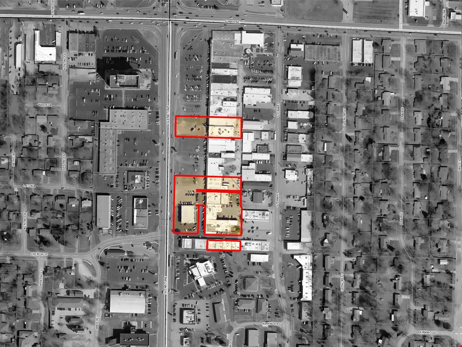 +/-70,007 sf Retail / Office Buildings + 11,875 sf Lot  For Sale or Lease On Glenstone & Sunshine