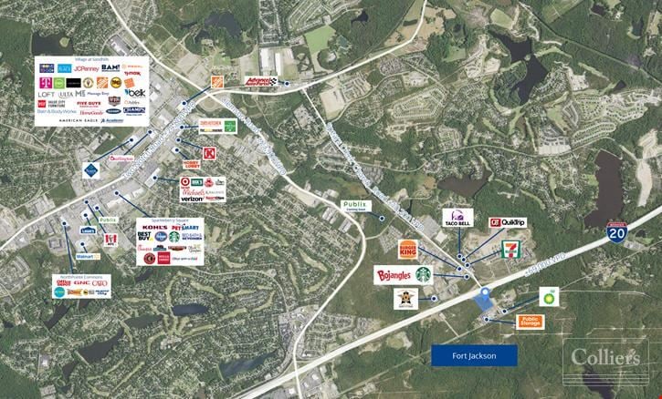 ±3 Acre Retail Development Opportunity at the Intersection of I-20 and Spears Creek Church Road | Northeast Columbia, SC