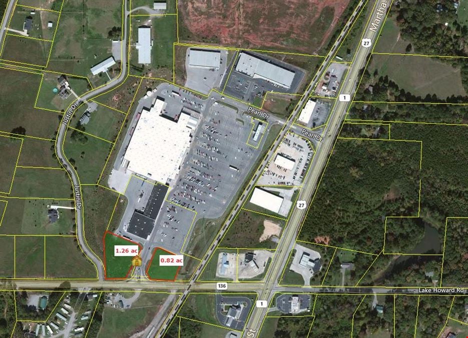 Walmart Out-parcel 1-1.26 acres. Lafayette, GA.