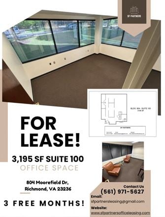 Preview of Office space for Rent at 804-808-812 Moorefield Dr.