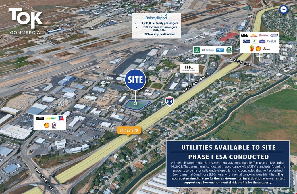 122 Room Hotel Site Boise Airport