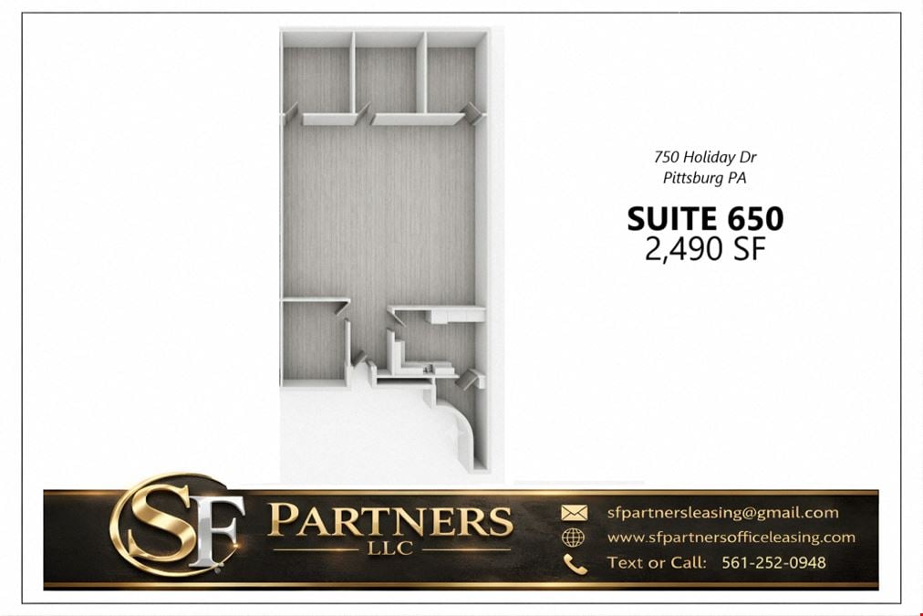 2490 SF Suite 650 Professional & Medical Office Space for Lease – Suite 650