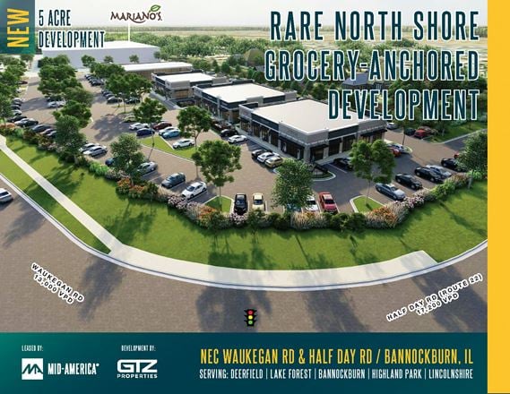 Preview of Retail space for Rent at Waukegan Road & Half Day Road