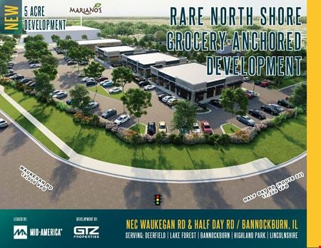 Preview of Retail space for Rent at Waukegan Road & Half Day Road