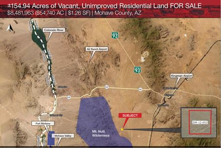 Preview of VacantLand space for Sale at ±154.94 AC AZ Land Site