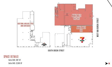 Preview of commercial space at 839-845 West Van Buren Street