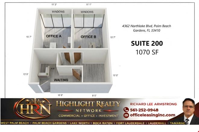 Preview of Office space for Rent at 4360 Northlake Blvd