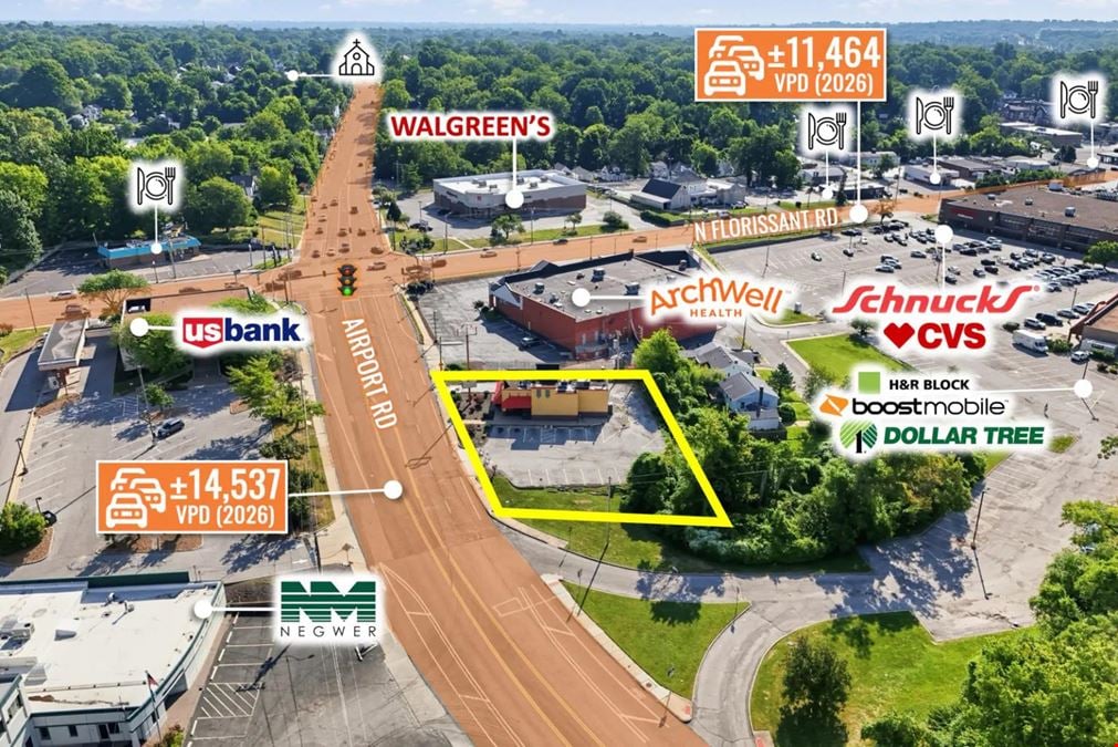 REIT Sale | Former Popeyes | Schnucks Grocer Adjacent | 14K VPD | St. Louis MSA