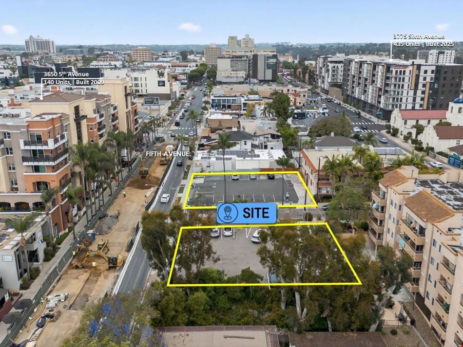 158 Unit Entitled Apartment Site | Hillcrest-Bankers Hill Neighborhood