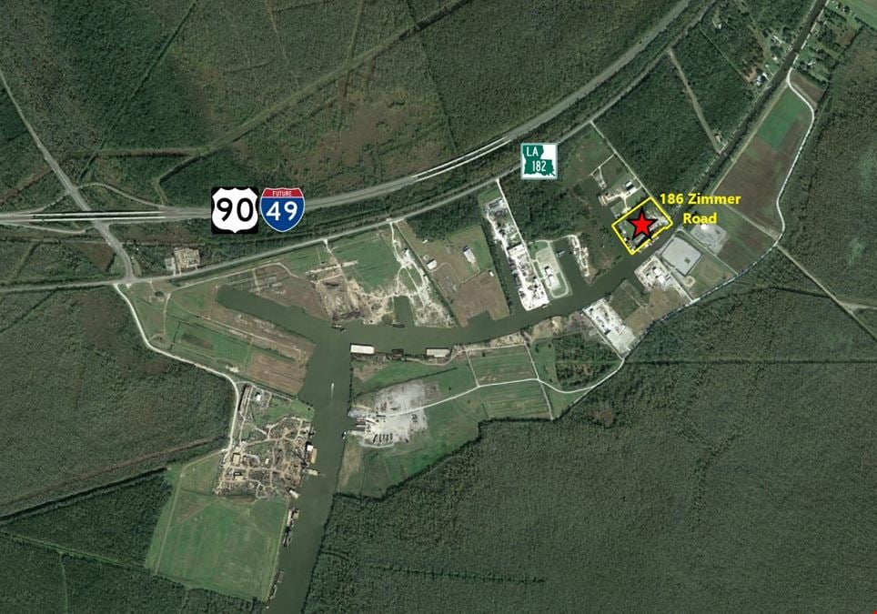 10 Acres of Waterfront Property in Gibson, LA