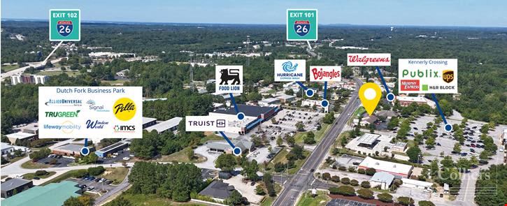 ±1,904 SF Retail Space located in Kennerly Crossing shopping center | Broad River Road