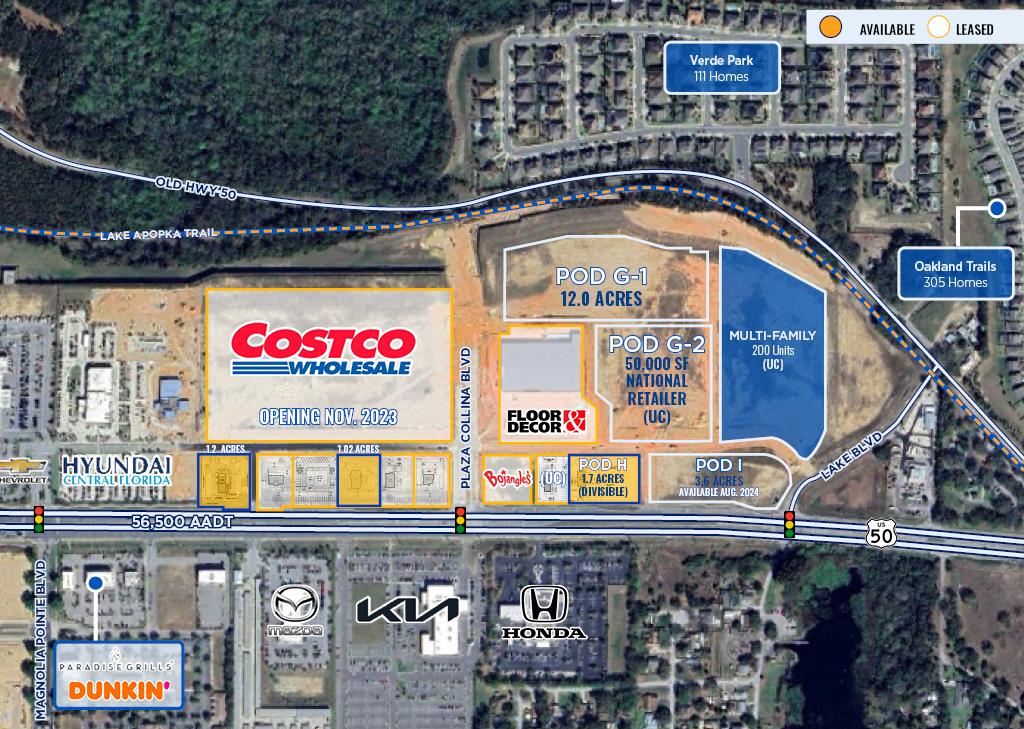 Costco Outparcels - W SR 50/ Plaza Collina, Clermont, FL 34711 |  CommercialSearch.com