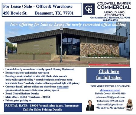 Preview of Office space for Sale at 450 Bowie St