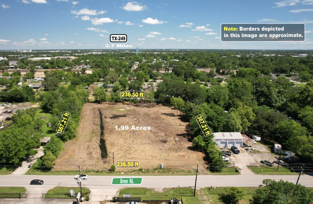 Price Improved! 1.99± AC Development Site Near I-45 / SH-249 / Beltway 8