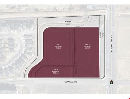 Preview of VacantLand space for Rent at County Line Road & Cowles