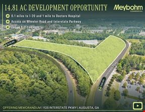 14.81 AC Development Opportunity | Wheeler Rd | 0.1 Mi to I-20