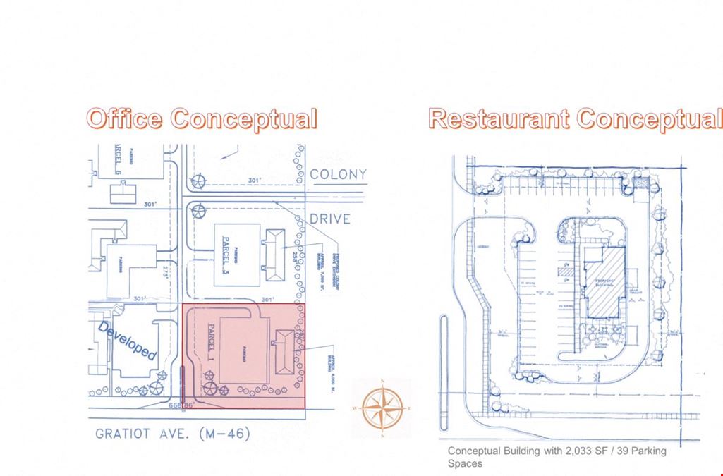 LAND PARCEL 1  FOR SALE/BUILD TO SUIT