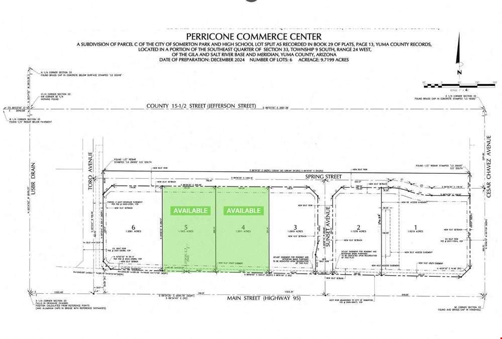 ±1.2-acre Somerton Lots