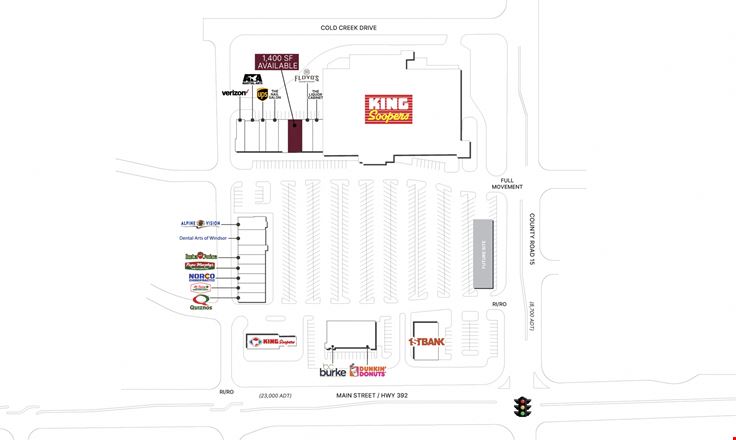 Preview of Retail space for Rent at Main Street and 15th Street