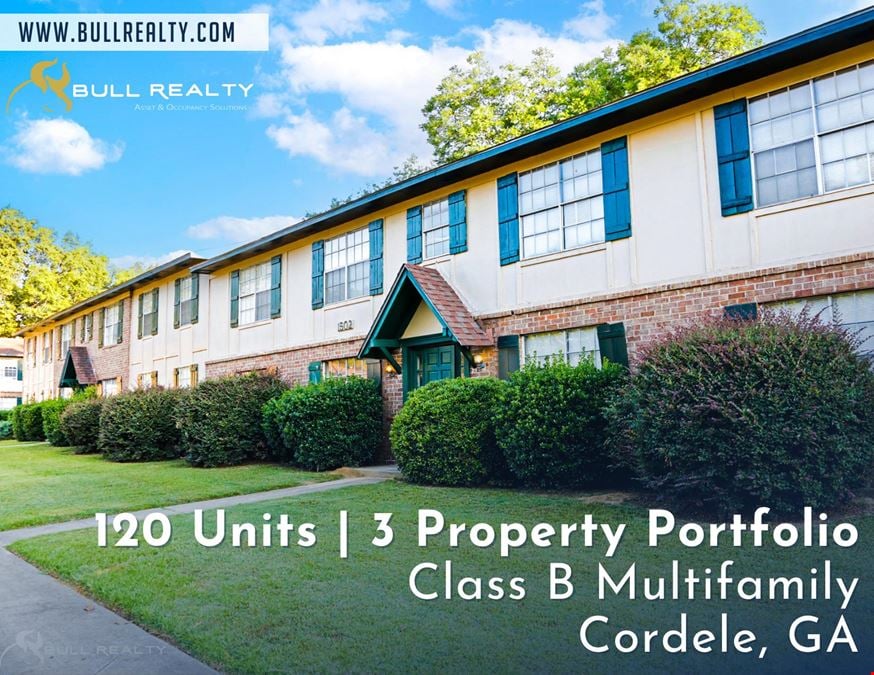 120 Units | 3 Property Multifamily Portfolio | Cordele, GA