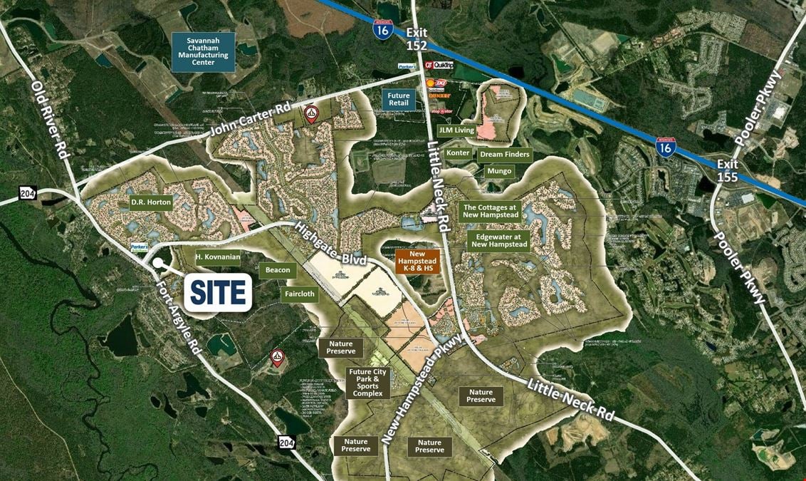 ±20 Commercial Acres at New Hampstead Entrance