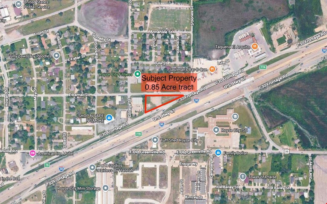 COMMERCIAL LAND FOR LEASE | I-30 CORRIDOR – ROYSE CITY