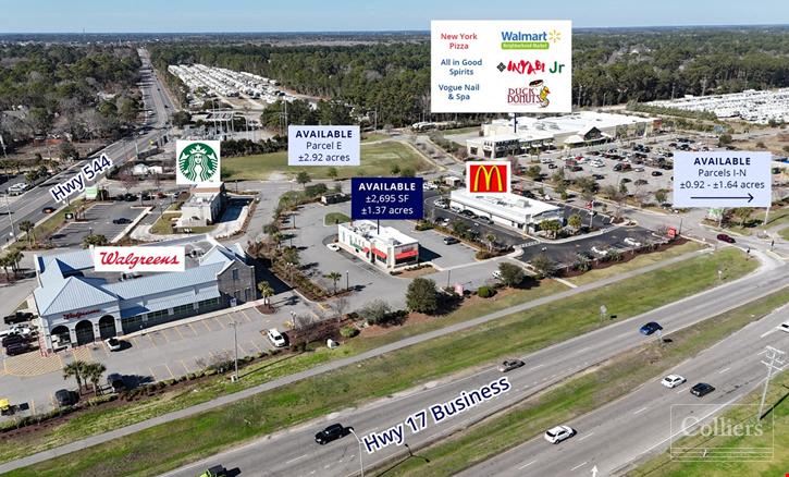 Ocean Lakes Village in Myrtle Beach | Parcels and Freestanding Building Available at Hwy 544 & Hwy 17 Business