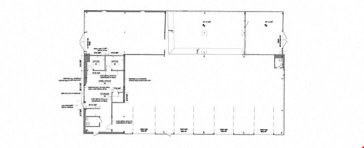 ±9,682-SF Warehouse with ±2.5-Acre Useable Laydown Yard for Lease in North Charleston