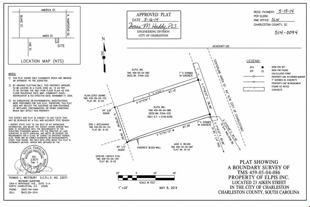 Ansonborough Charleston Lot