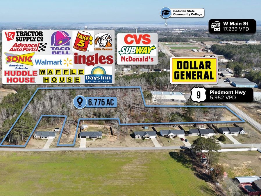 $1 Auction – 6.77 Acre Parcel | Dollar General Adjacent | Centre, AL