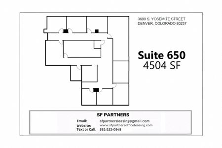 Preview of Office space for Rent at 3600 Yosemite St