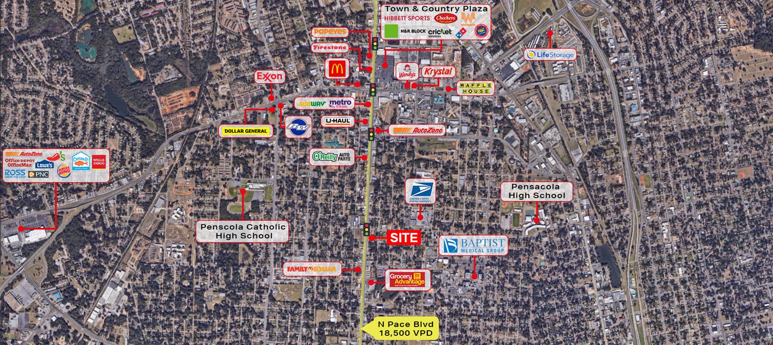 Freestanding Retail Building | Corner Lot on N Pace Blvd