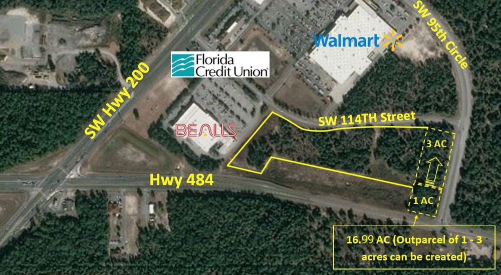 16.99 Acres, Hwy 484  SW Hwy 200