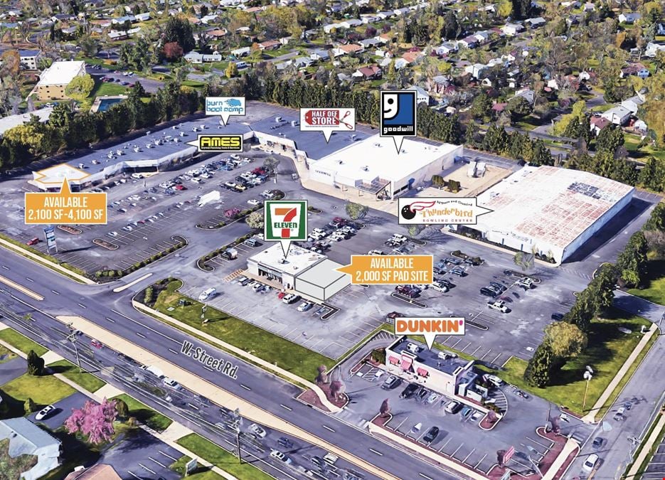 750 - 2,100 SF | 1523 Street Rd | Retail Spaces in Warminster Square Shopping