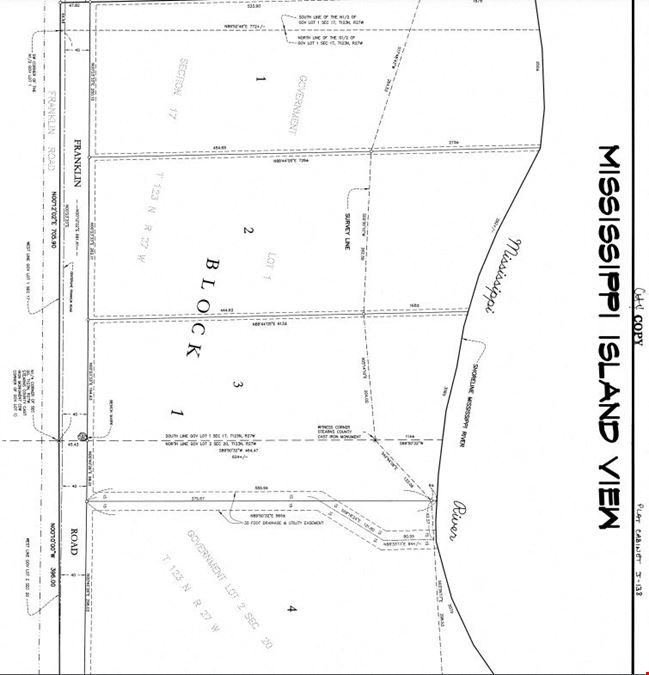 Four Mississippi Riverfront Lots