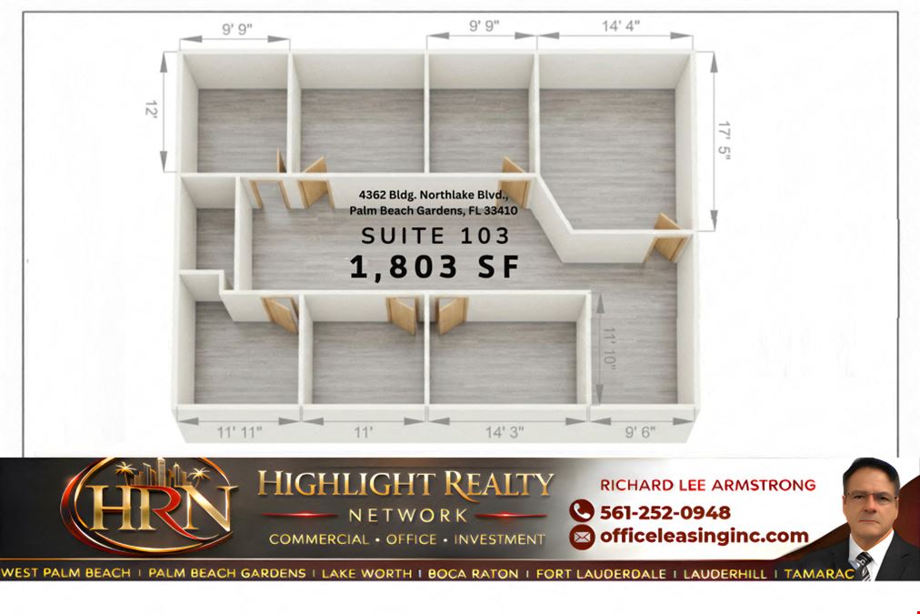 1803 SF Suite 103 Professional and Medical Office Space