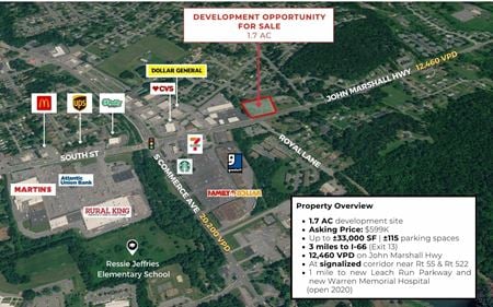 Preview of VacantLand space for Sale at 986 John Marshall Hwy