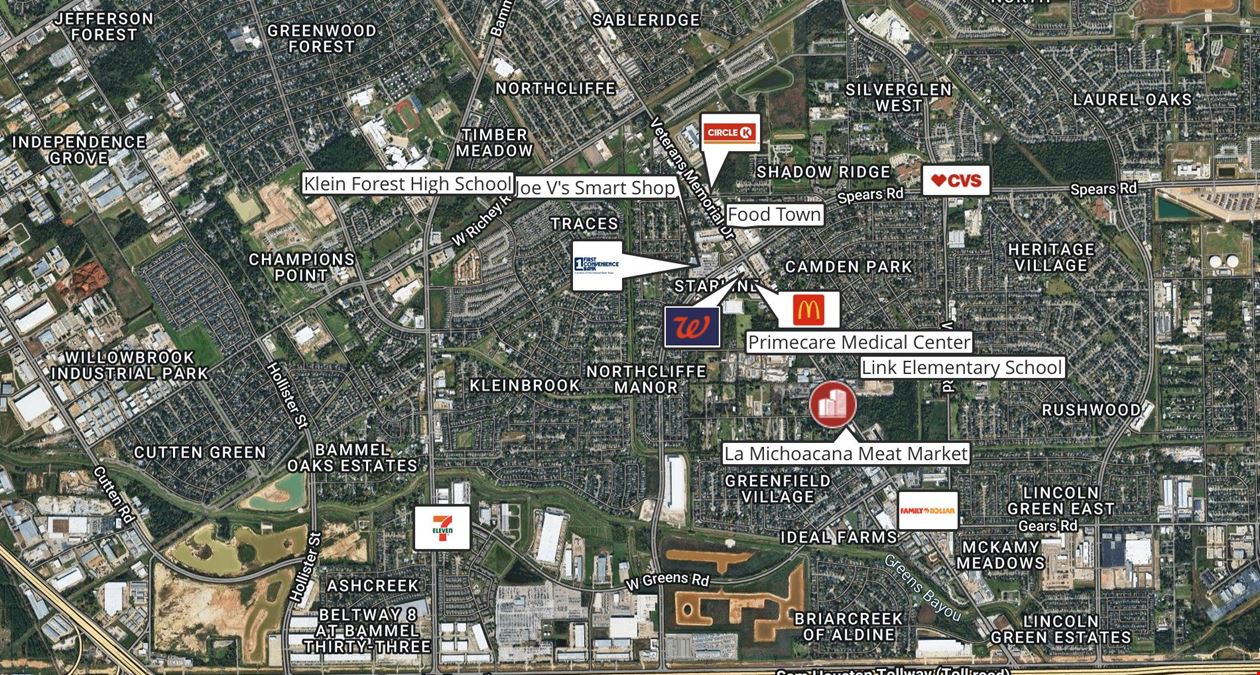 FOR SALE – ±1.1 AC DEVELOPMENT SITE | VETERANS MEMORIAL & MILROY LN