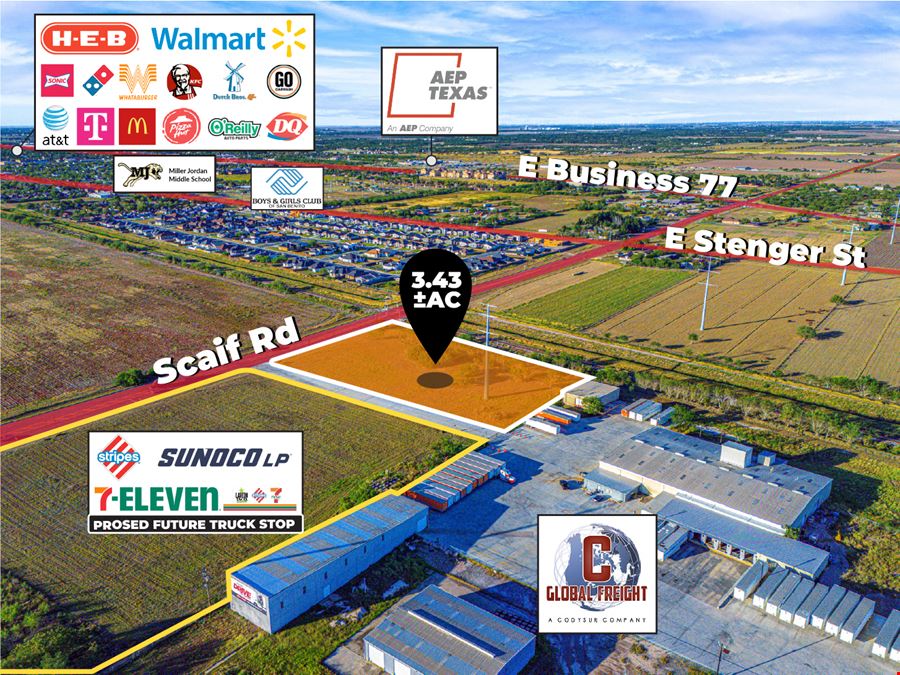 3.43± AC Pad Site | Zoned Light-Industrial | San, Benito, TX