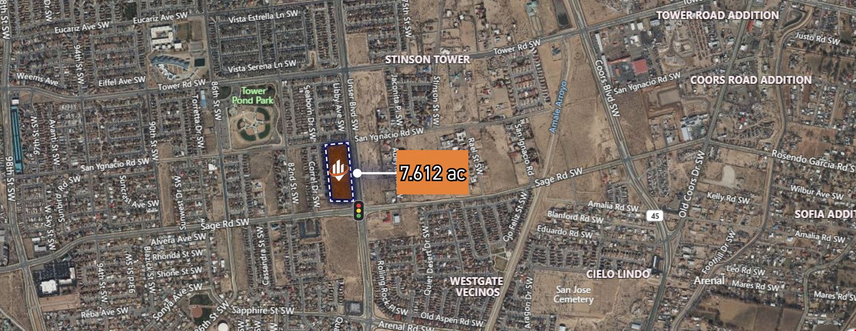 NWQ Unser Blvd SW and Sage Rd SW