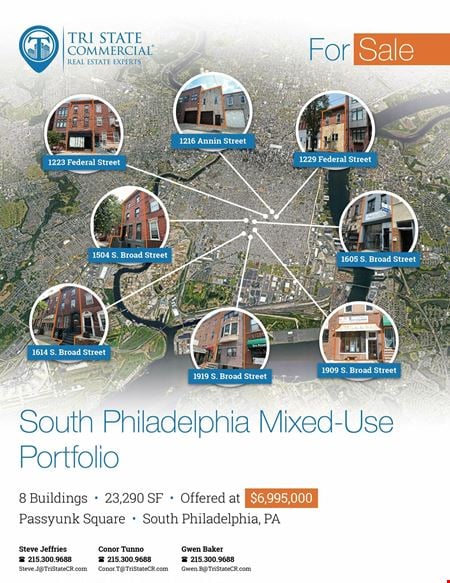 Preview of Commercial space for Sale at South Philadelphia Mixed-Use Portfolio