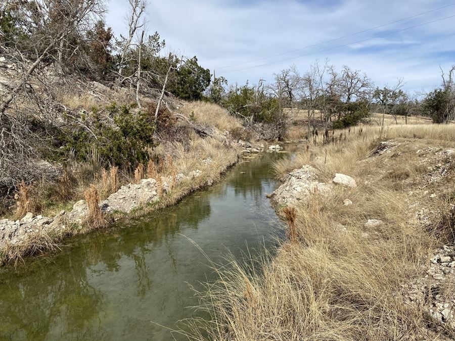 31 Acres with LIVE WATER in Fredericksburg, TX
