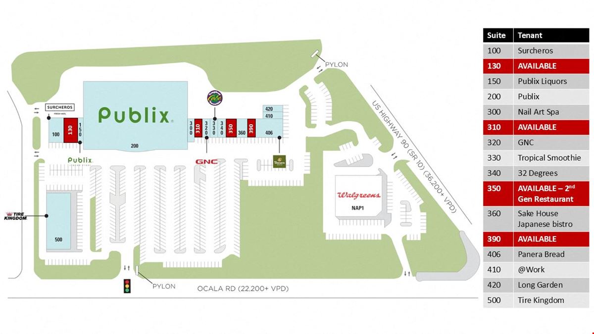 Ocala Corners Publix anchored property