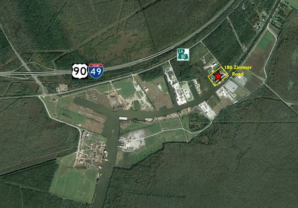 10 Acres of Waterfront Property in Gibson, LA