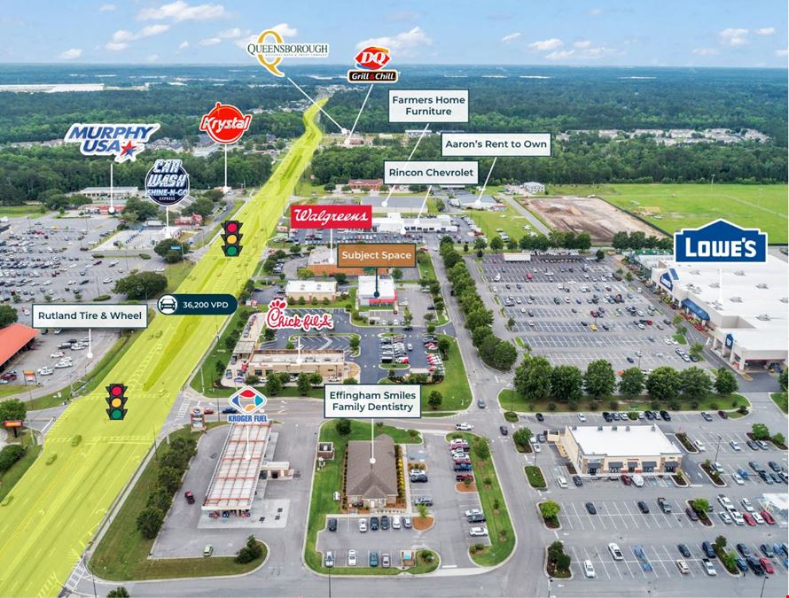 1,600 SF Retail Space | Anchored by Lowes | 36.2K VPD