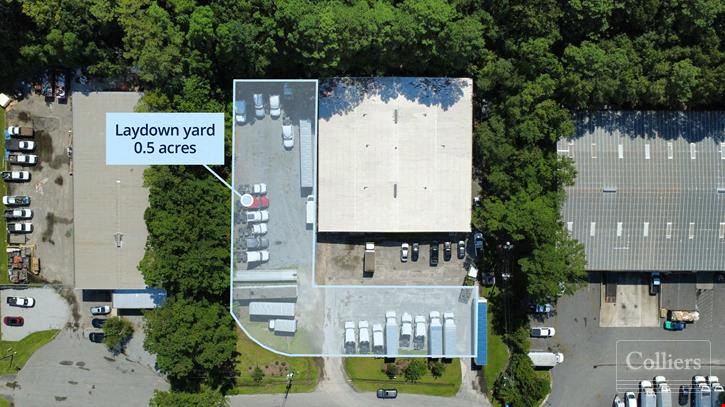 Industrial Facility Located Minutes from I-26 with Fenced Laydown Yard