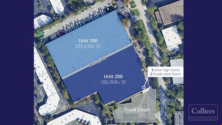Industrial Suites from 186,968± to 392,006± SF