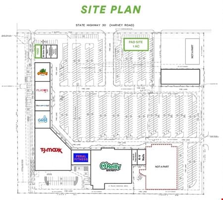 Preview of Retail space for Rent at 1100-1400 Harvey Rd